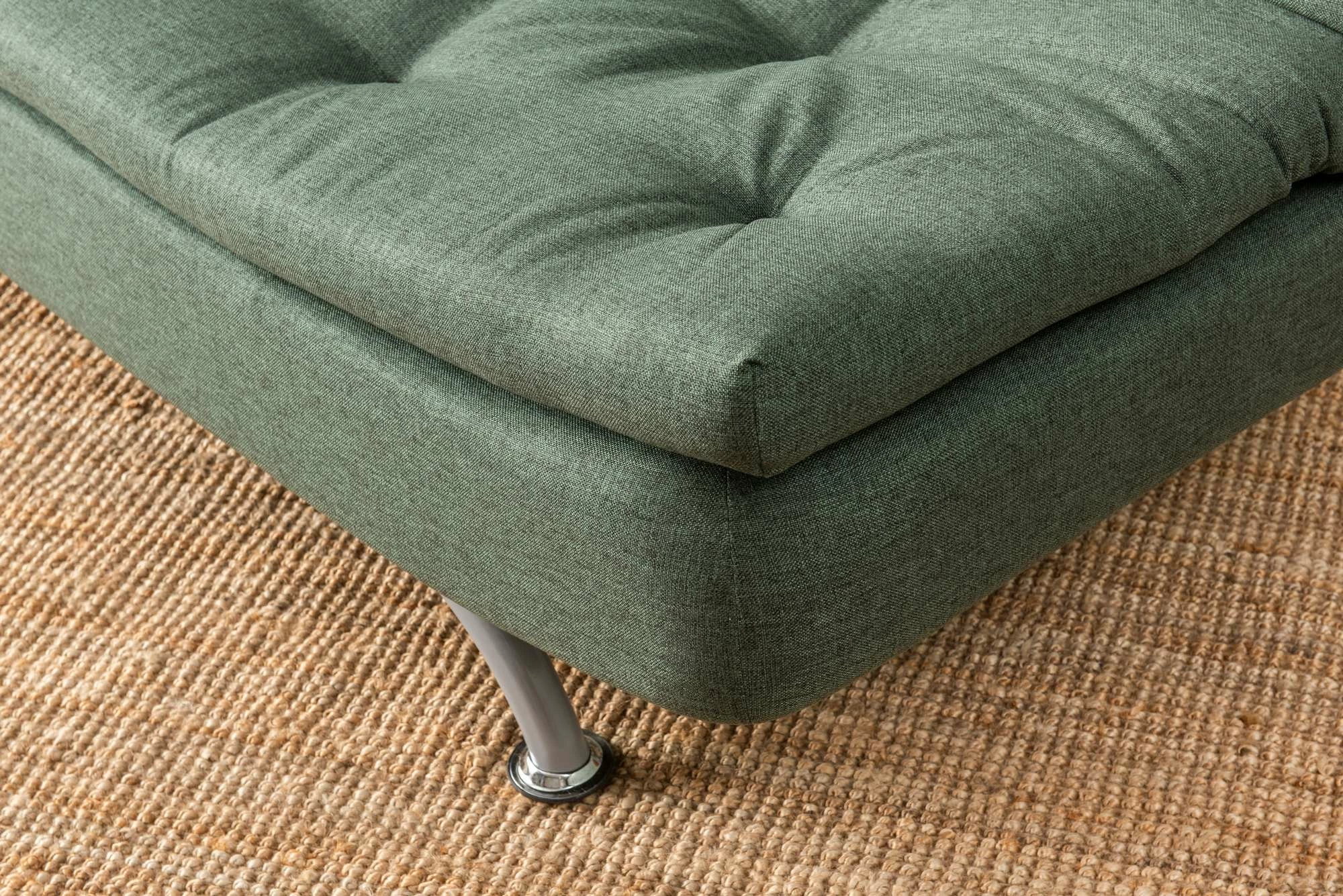 Divan-krevat treshe, ngjyrë e gjelbër, Rivo, Atelier del Sofa