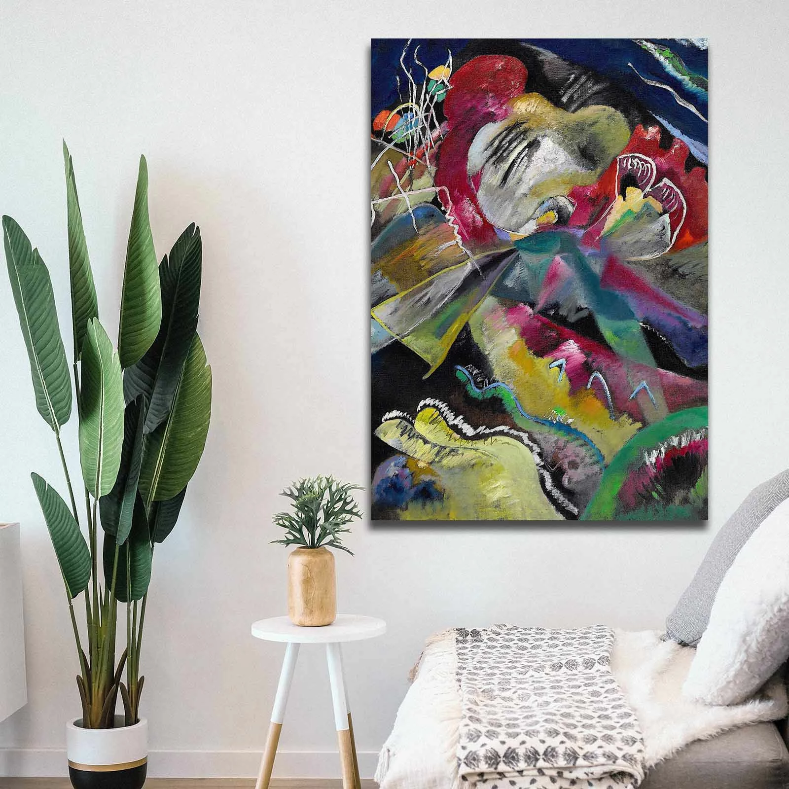 Pikturë dekorative në kanavacë Wallity, shumëngjyrëshe, 70100KANDINSKY019