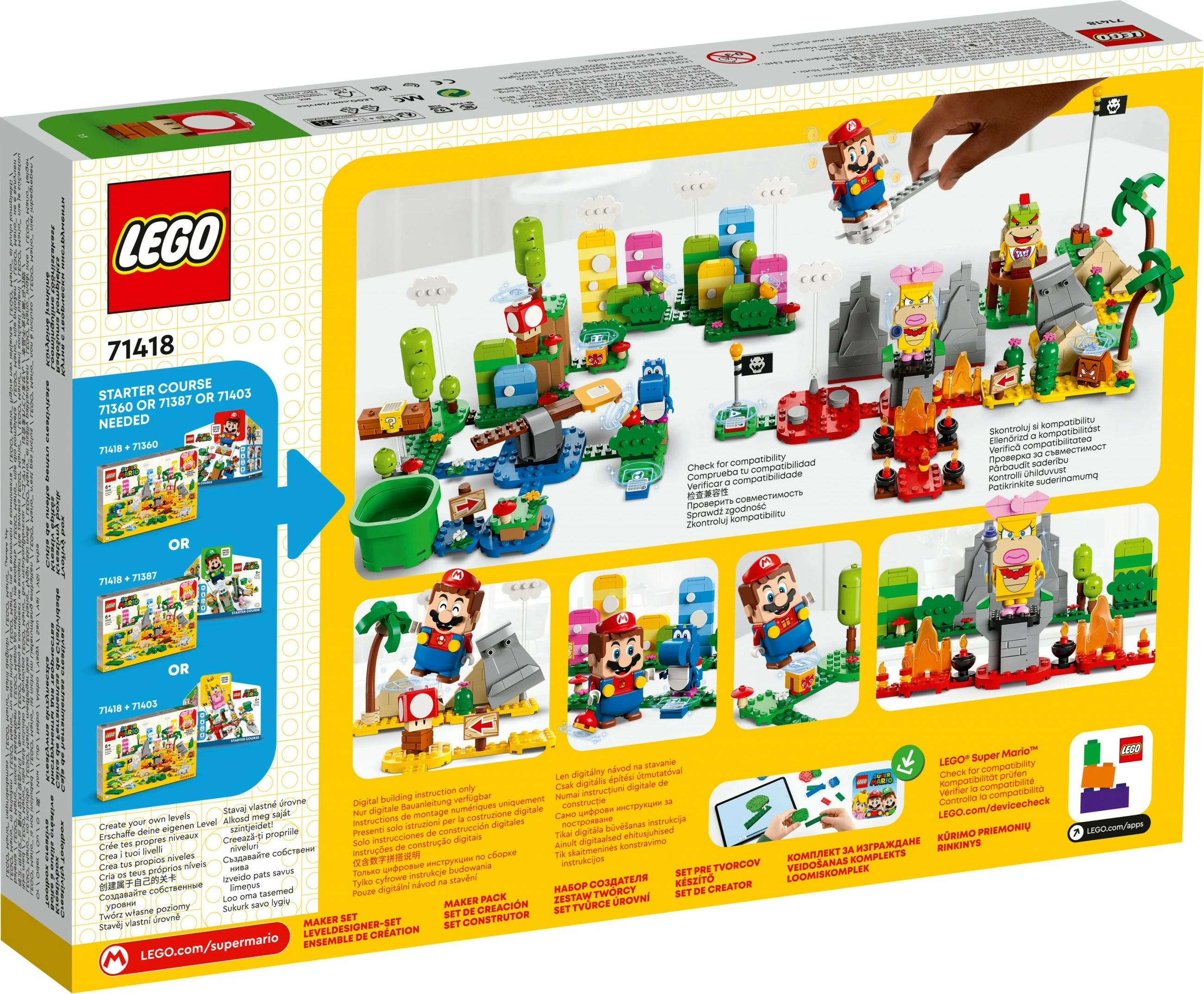 Set ndërtimi LEGO Super Mario Creativity Toolbox, 588 pjesë, shumëngjyrësh