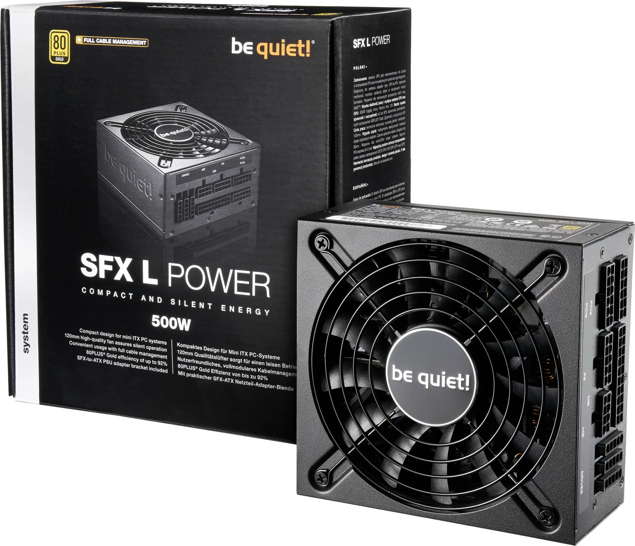 Furnizues energjie Be Quiet! SFX L Power 500W, 80 PLUS Gold, Modular