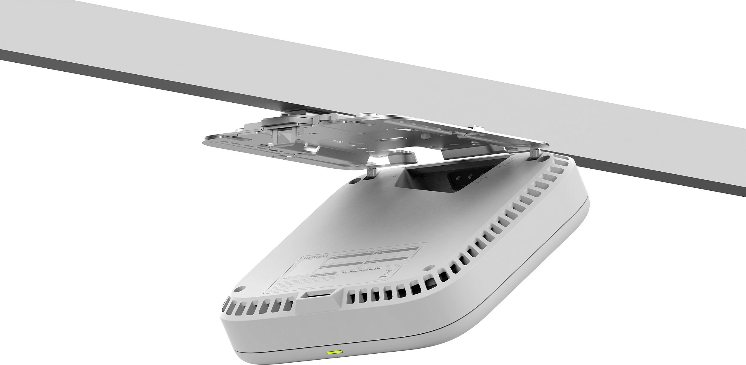 Access point Wi‑Fi NETGEAR WBE718, tri-band 2.4/5/6 GHz, Wi‑Fi 7, 2.5G PoE, i bardhë