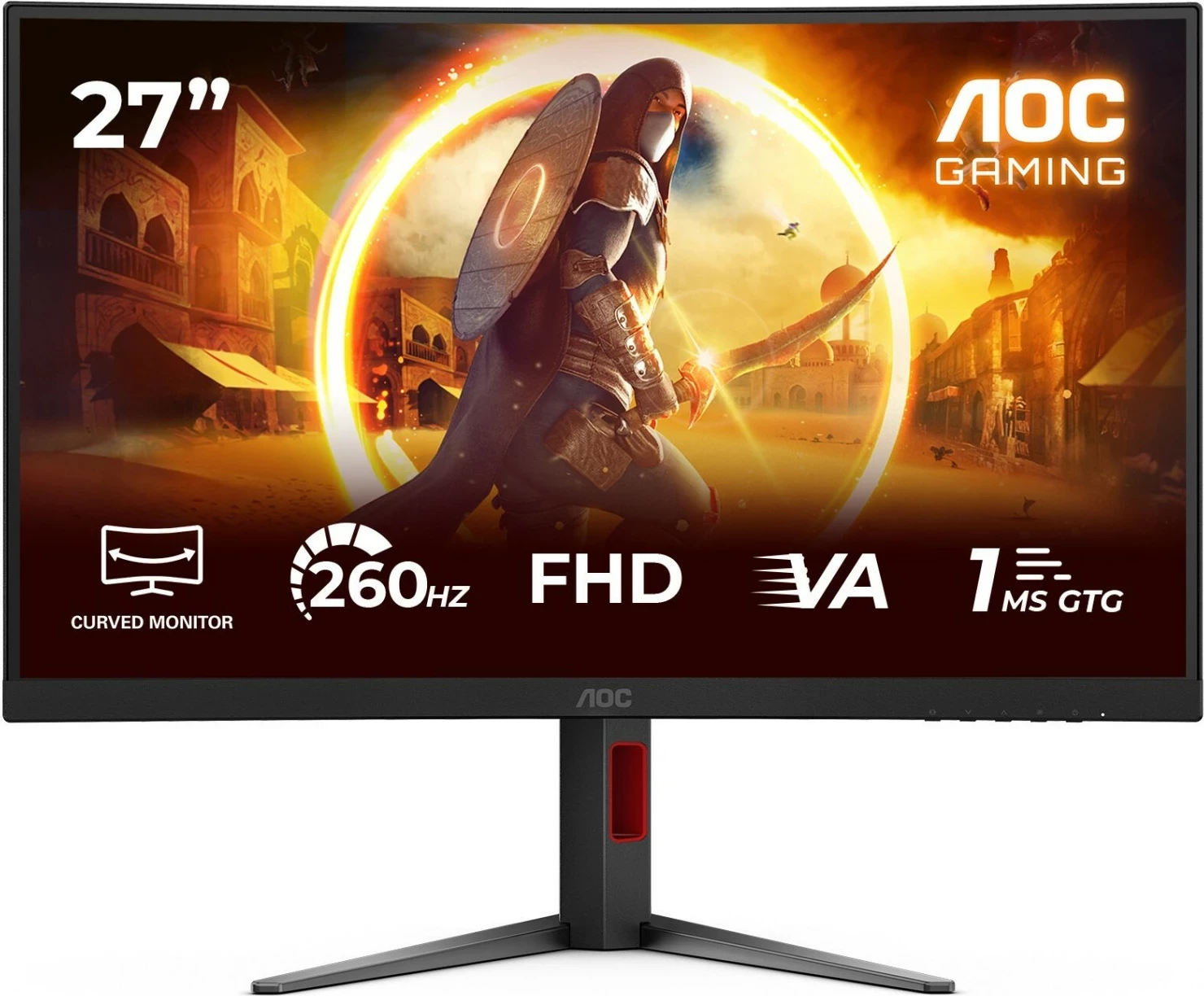 Monitor gaming AOC C27G4Z2, 27", Full HD, 260Hz, VA, curved, i zi