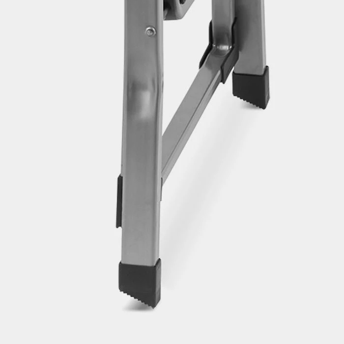 Shkallë 3-shkallëshe çeliku VONHAUS 3500094, e palosshme, 105.3×46.5×73.5 cm, 6.2 kg, gri