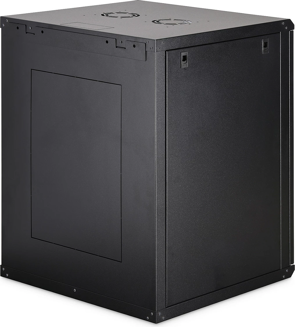 Kabinet rrjeti muror Digitus Dynamic-N, 16U, 600x600 mm, derë xhami, i zi