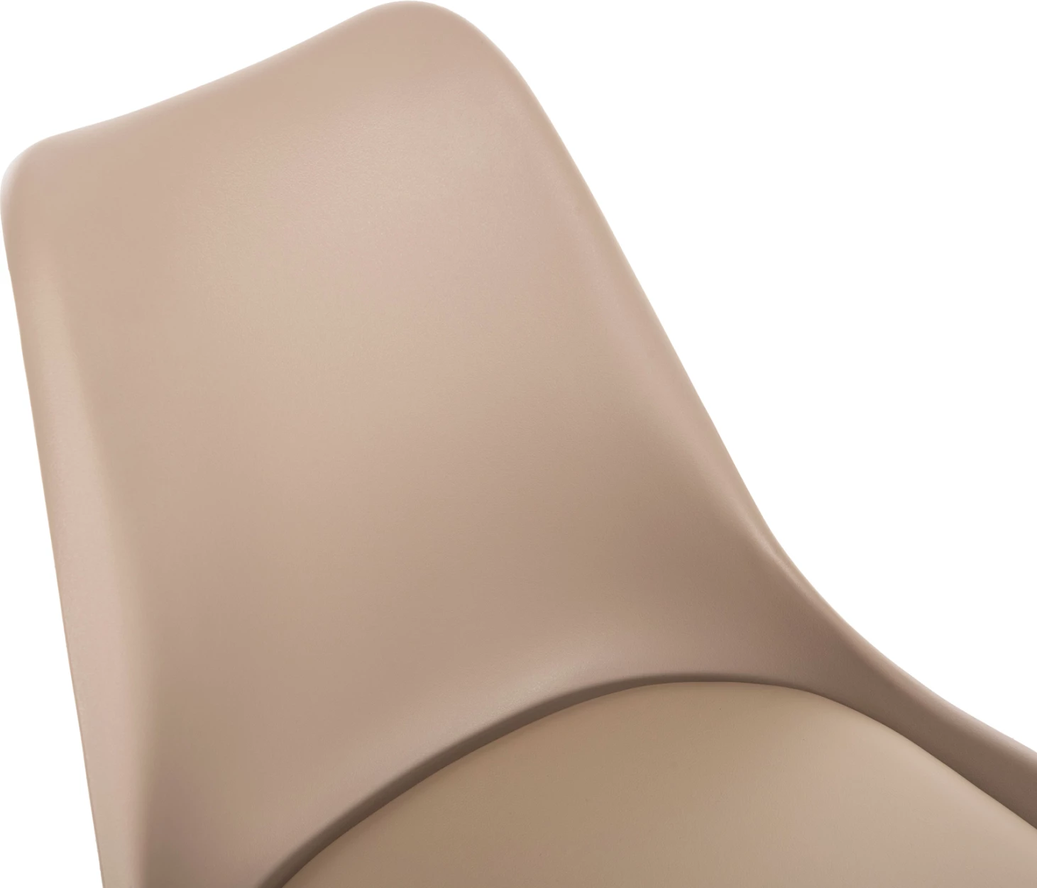 Karrige për ngrënie Vegas FH0033.45 me këmbë polipropileni dhe ndenjëse PP kapuçino 46x58x82 cm, set prej 4 copë