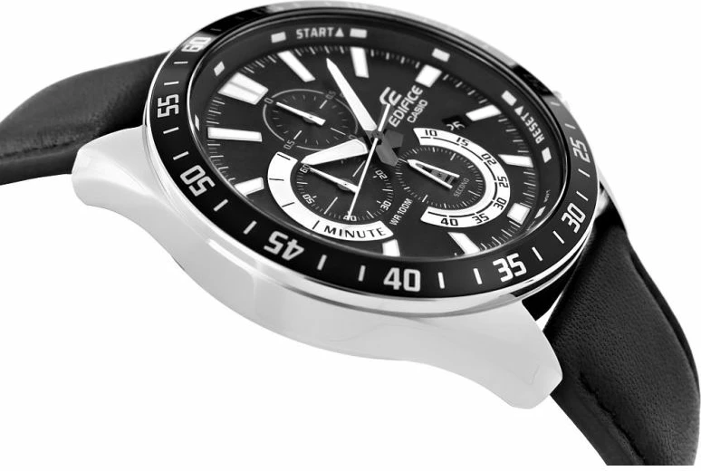 Orë dore për meshkuj CASIO, e zezë