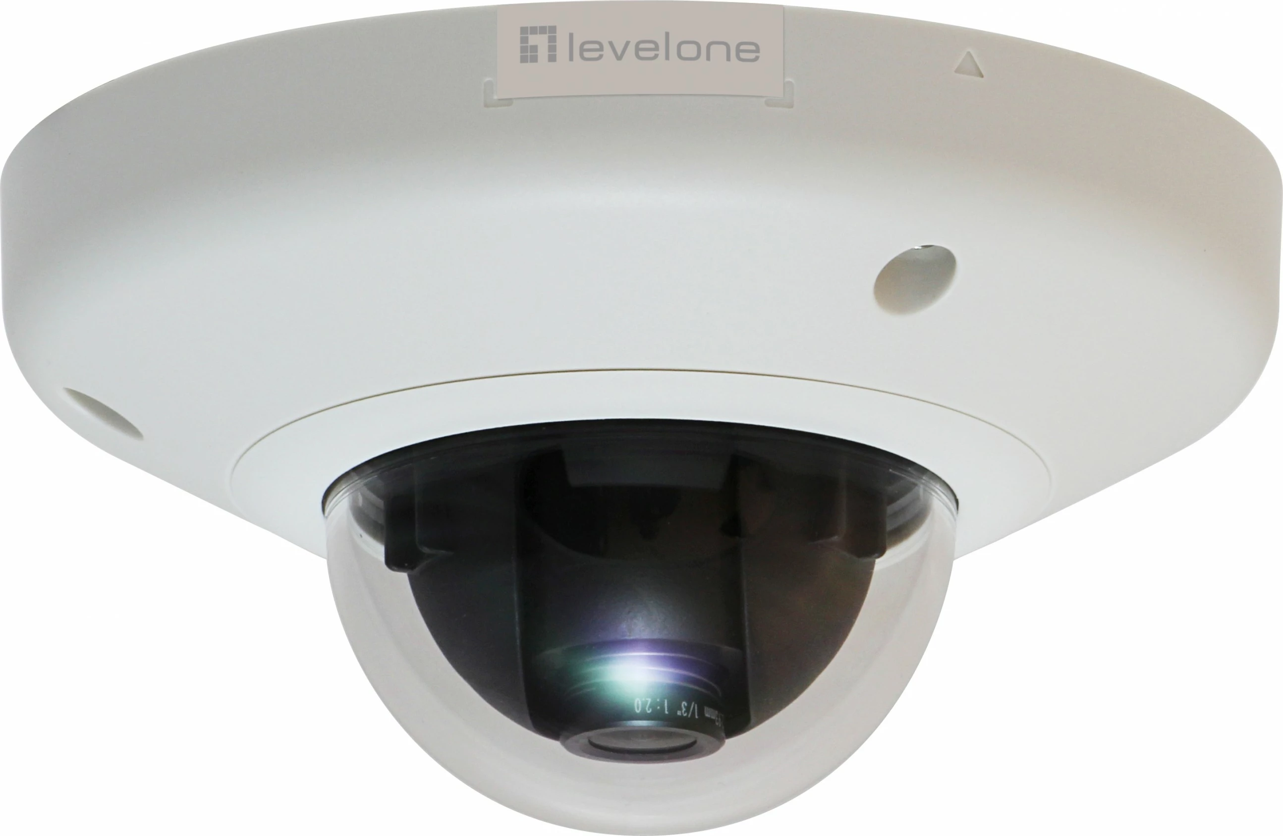 Kamerë IP LevelOne HUBBLE, 3-Megapixel, Dome, PoE, Bardhë