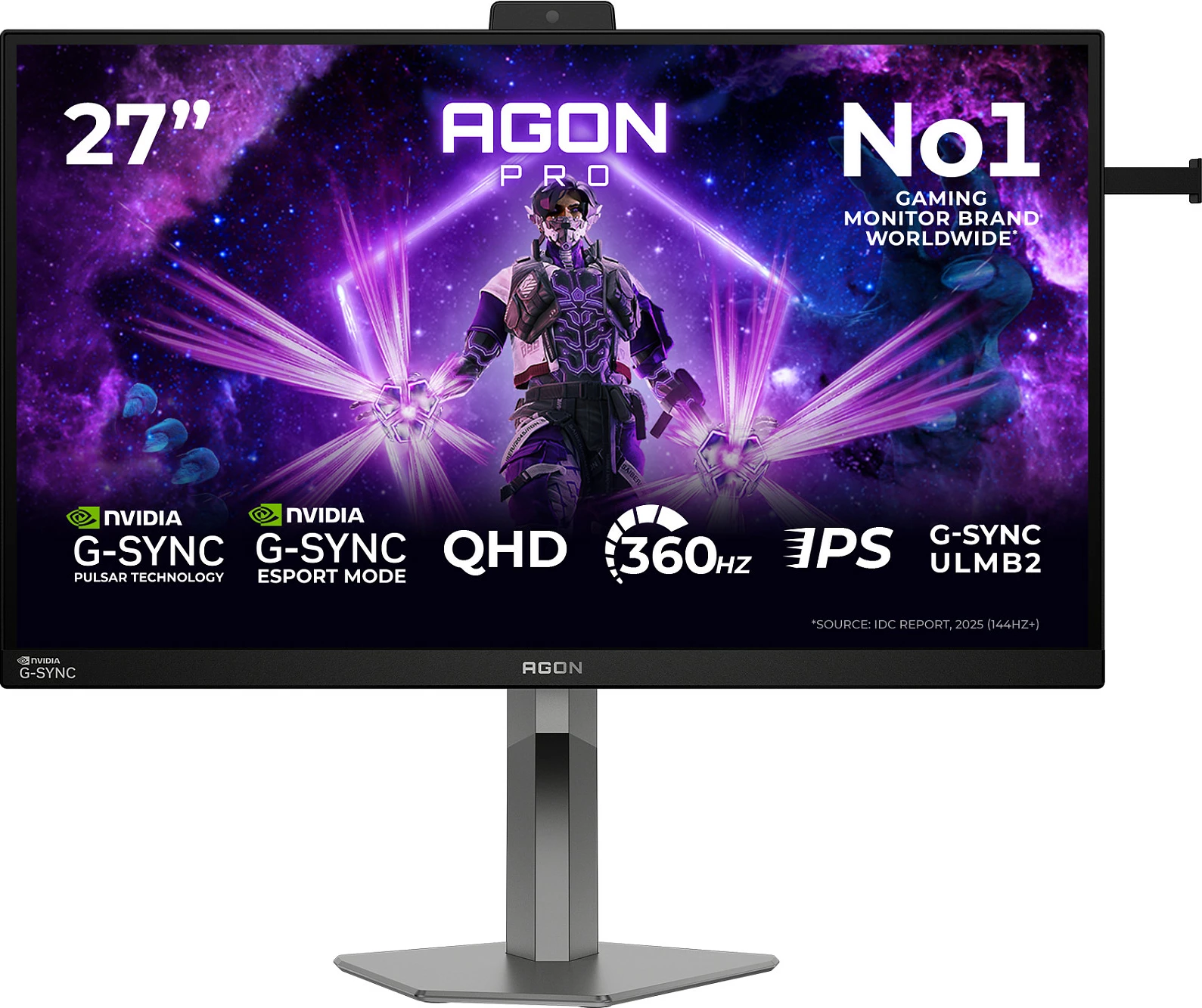 Monitor gaming AOC AGON PRO AG276QSG2, 27", QHD, 360Hz, Fast IPS, G-SYNC, i zi