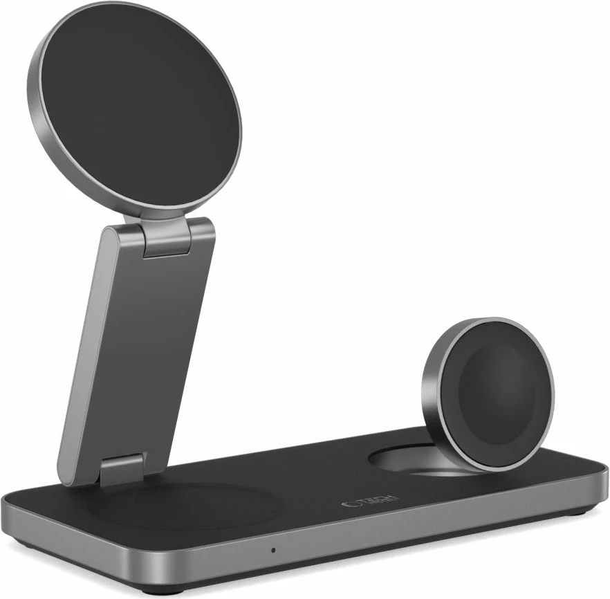 Karikues induktiv 3-në-1 Tech-Protect QI15W-A47 me MagSafe, USB-C, i zi