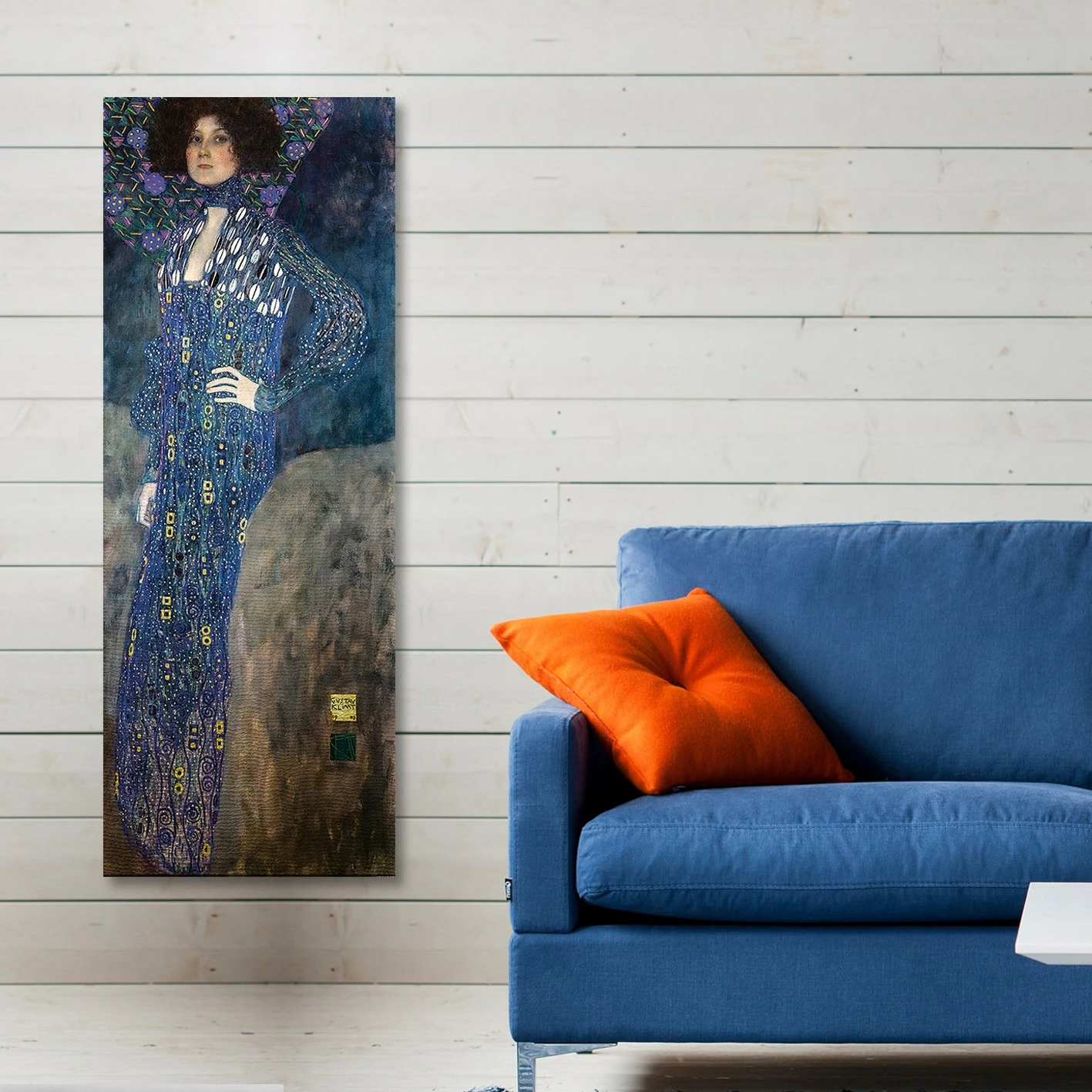 Pikturë dekorative në kanavacë Wallity, Gustav Klimt, shumëngjyrëshe, 30x80cm