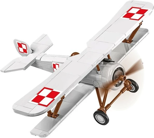 Set konstruktiv me blloqe, Cobi Klocki Nieuport 17 C.1 COBI-2998, 274 copa, shkallë 1:32, me figurë piloti