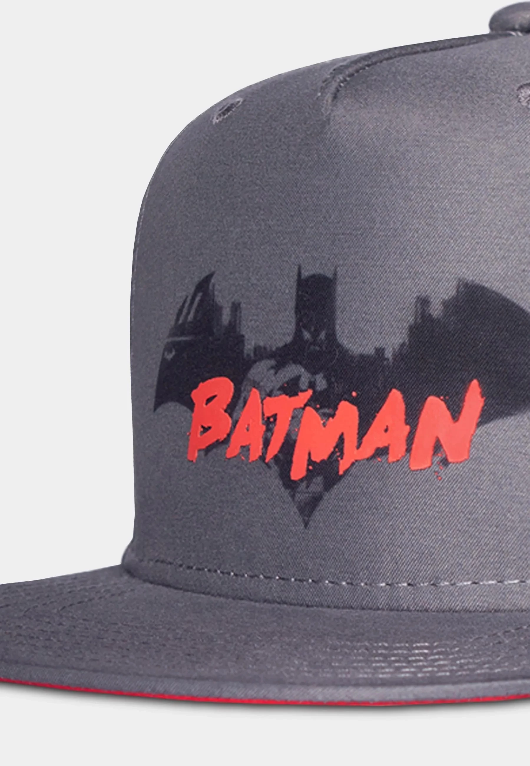 Kapele snapback Difuzed Batman për djem, e rregullueshme, gri