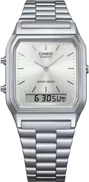 Orë dore Casio AQ-230A-7AMQY, e argjendtë