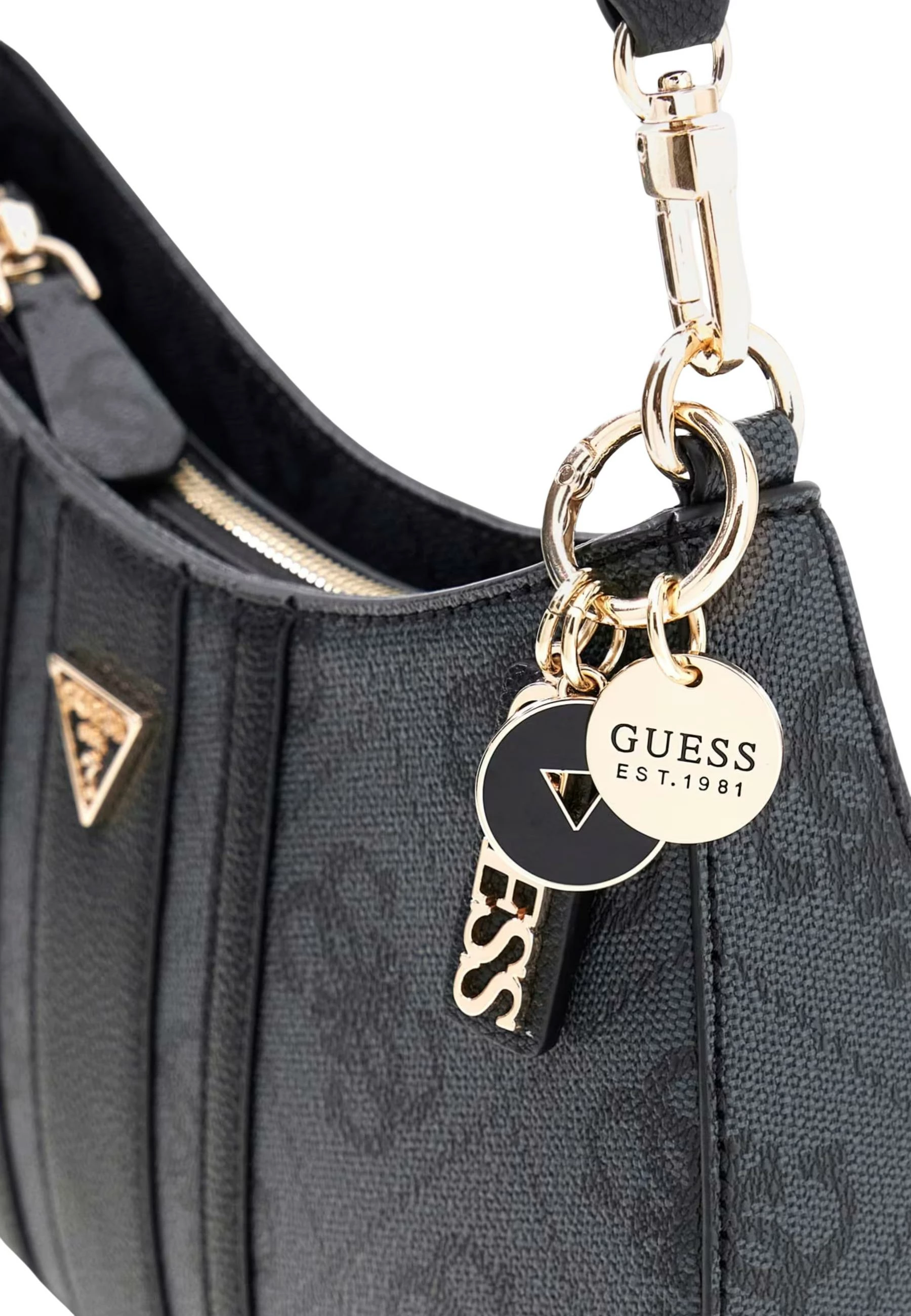 Çantë supi për femra Guess Elsie HWSS96 72180, antracit