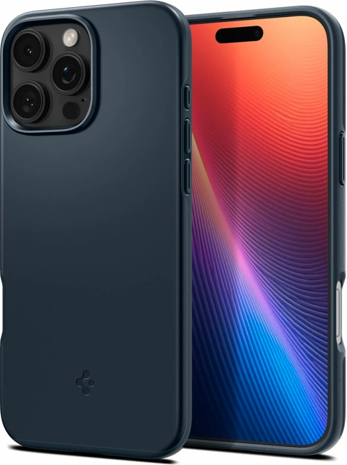 Mbështjellës Spigen Thin Fit MagSafe për iPhone 16 Pro Max, Gri e errët