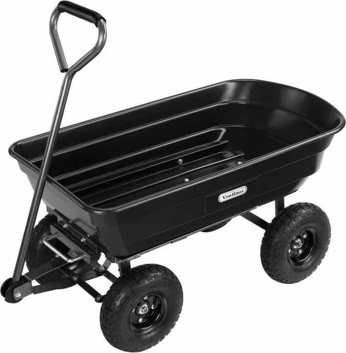 Karrocë kopshti VONHAUS 15/213 75L 250kg, e zezë