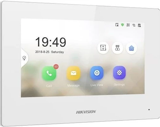 Video-interfon Hikvision Pro Series DS-KH6320-WTE2-W, 7 inç, i bardhë