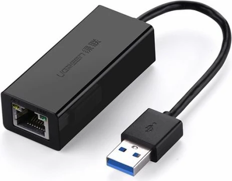 Kartelë rrjeti USB 3.0 Gigabit Ethernet UGREEN 20256, e zezë, me kuti
