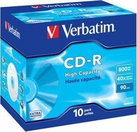 CD-R Verbatim 43428 800 MB 40x, 10 copë