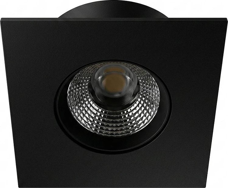 Spot LED inkastrues për tavan Synergy21 Helios, katror, warm white, i zi