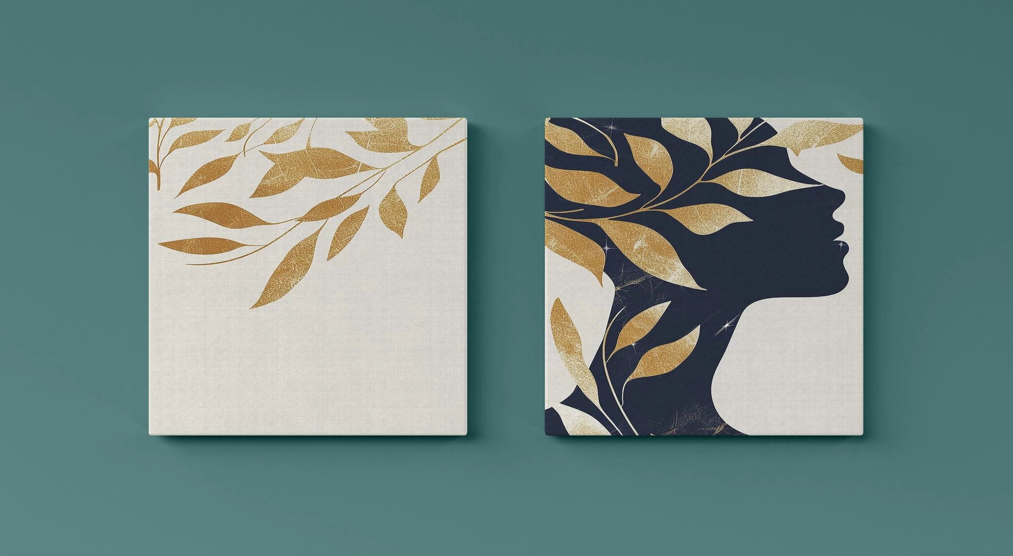 Pikturë dekorative në kanavacë (2 copë), Wallity, ASR2-CNV25-10, 30x30cm