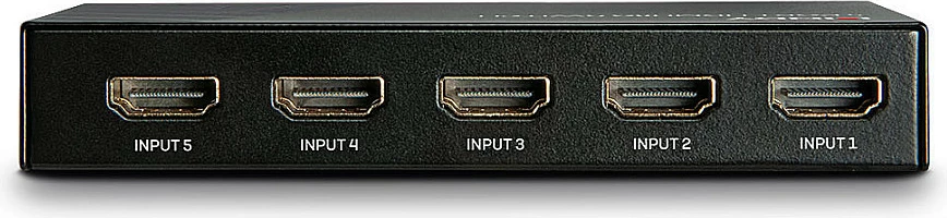 Switch HDMI LINDY 5 Port 18G, 4K@60Hz, HDR, HDMI 2.0, e zezë