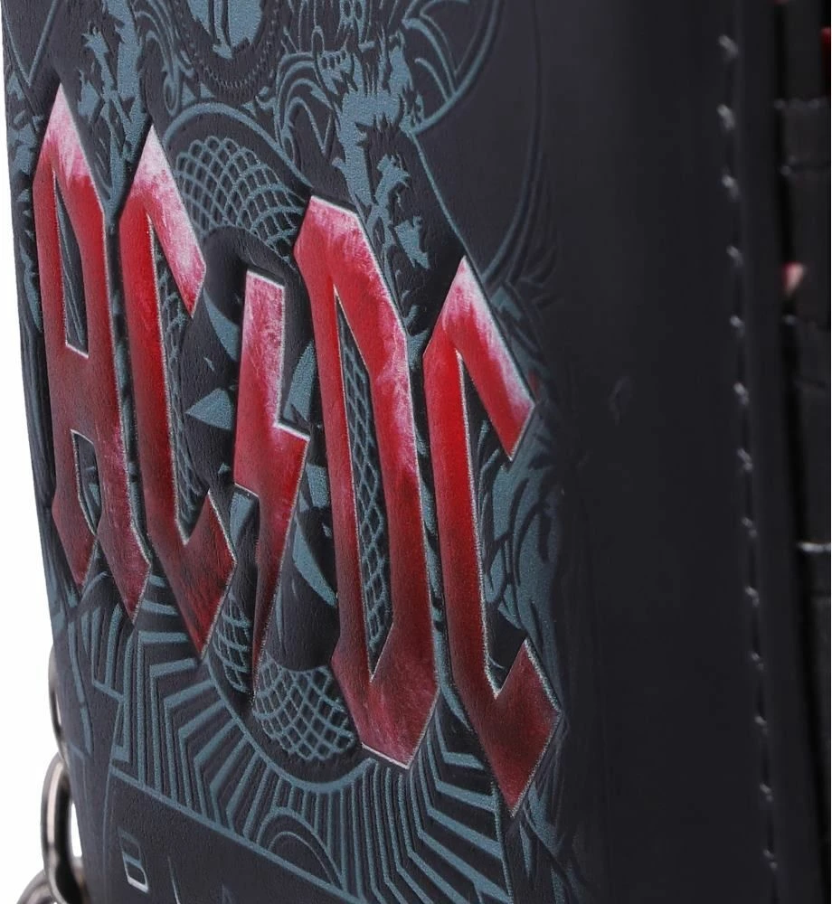 Portofol Nemesis Now AC/DC Black Ice, PU, me zinxhir, e zezë