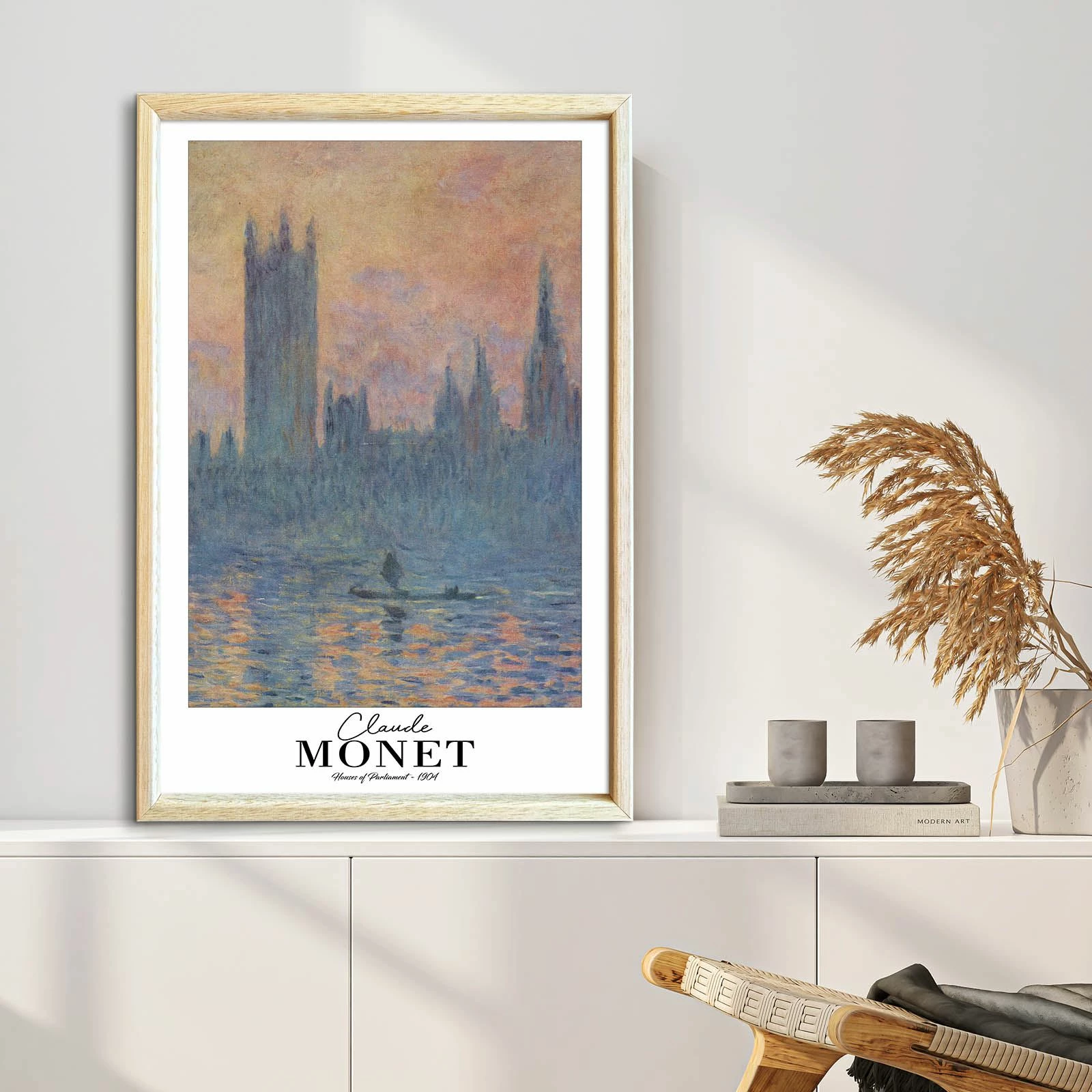 Pikturë dekorative me kornizë, Monet, 4262AHSMONET-009