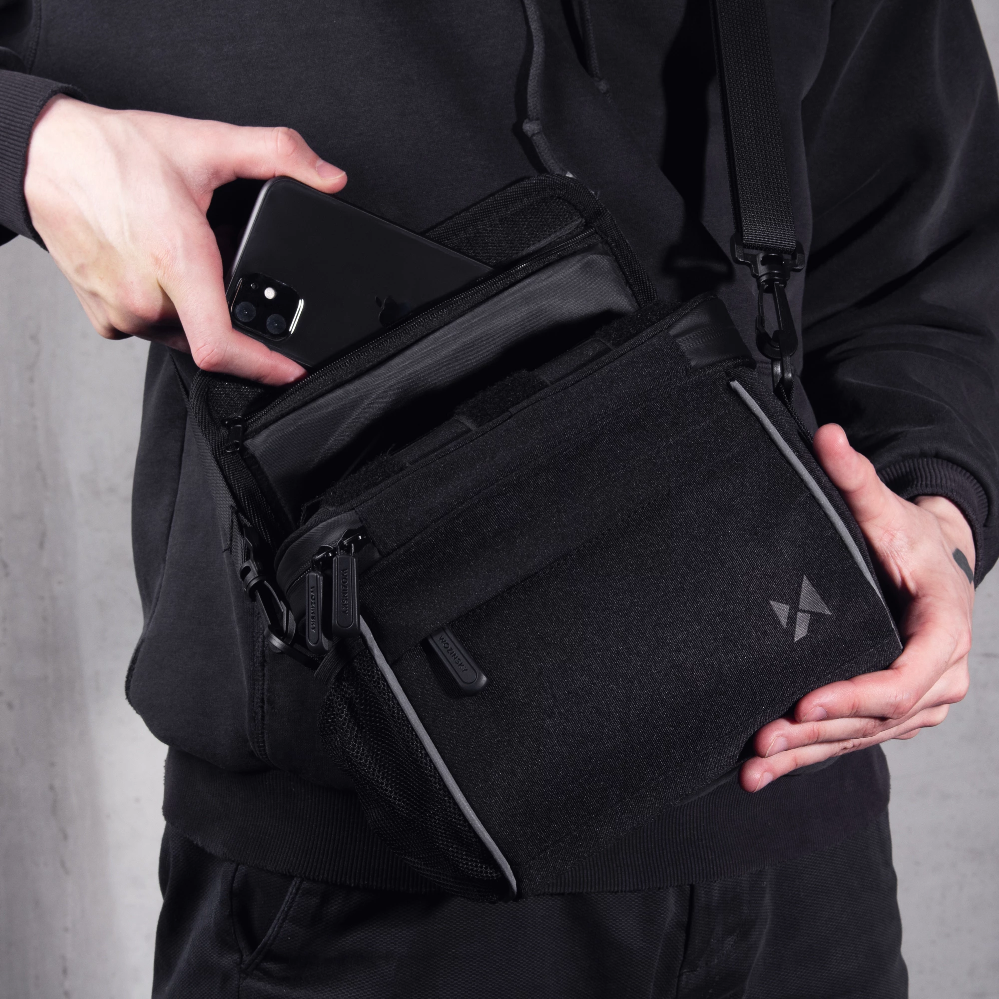 Çantë timoni/shpatulle për biçikletë Wozinsky WBHBB-01, 4L, e zezë