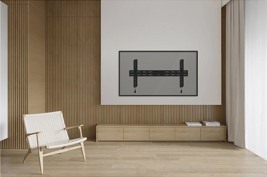 Mbajtës muri për TV Neomounts WL35S-850BL18, 2.18 m (86"), 100 x 100 mm, 800 x 400 mm, 0 - 12°, Çelik, E zezë