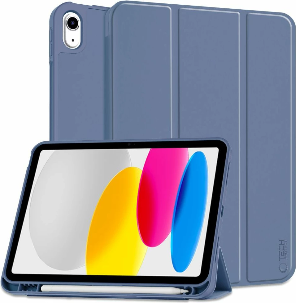 Mbështjellës Tech-Protect SC Pen për iPad 10.9" (2022), Silikon, Blu