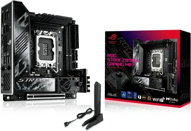 Pllakë amë ASUS ROG STRIX Z890-I GAMING WIFI, Intel, LGA 1851, DDR5, 96 GB