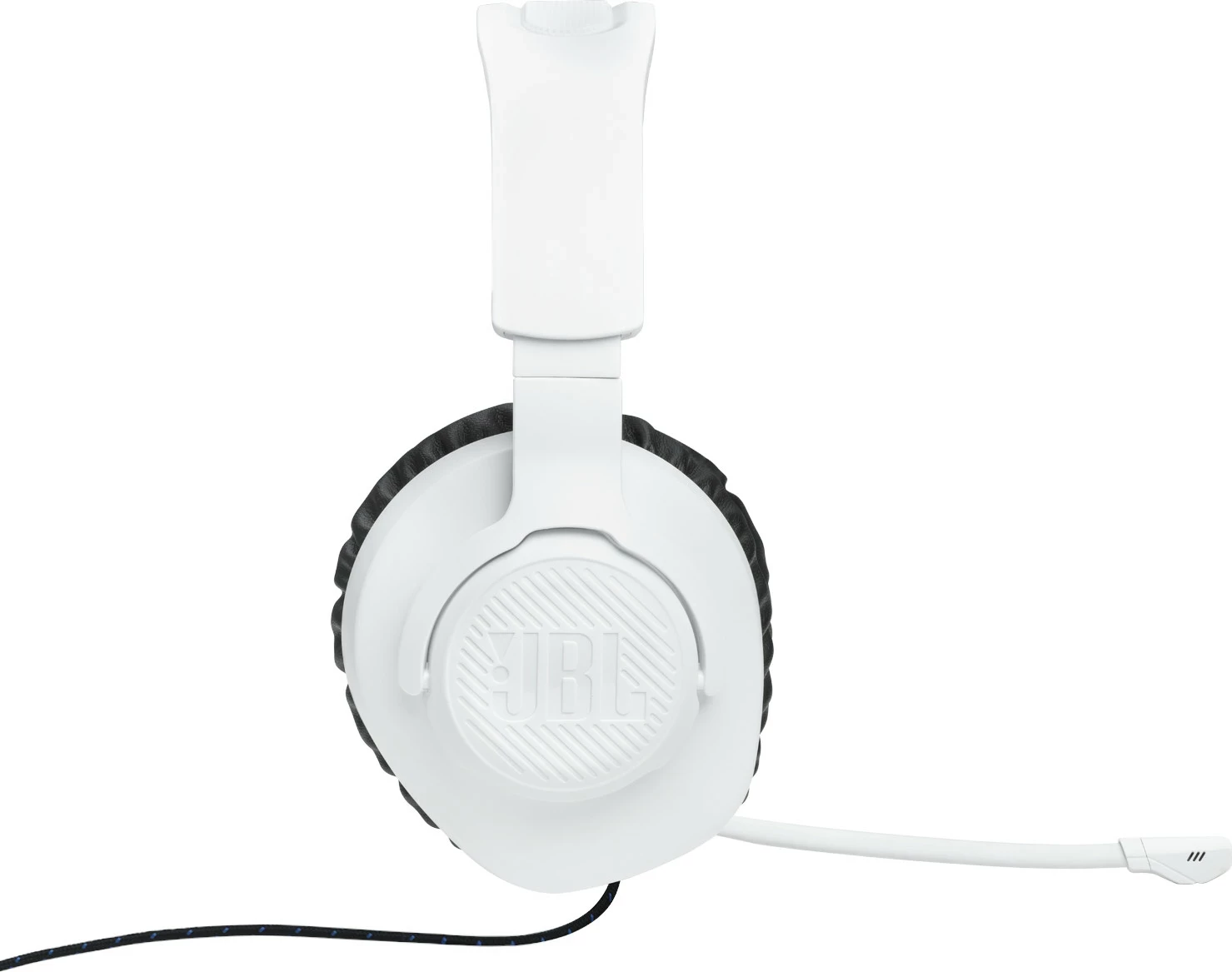 Kufje JBL Quantum 100P PS Edition, me mikrofon të çmontueshëm, over-ear, Bardhë/Kaltër