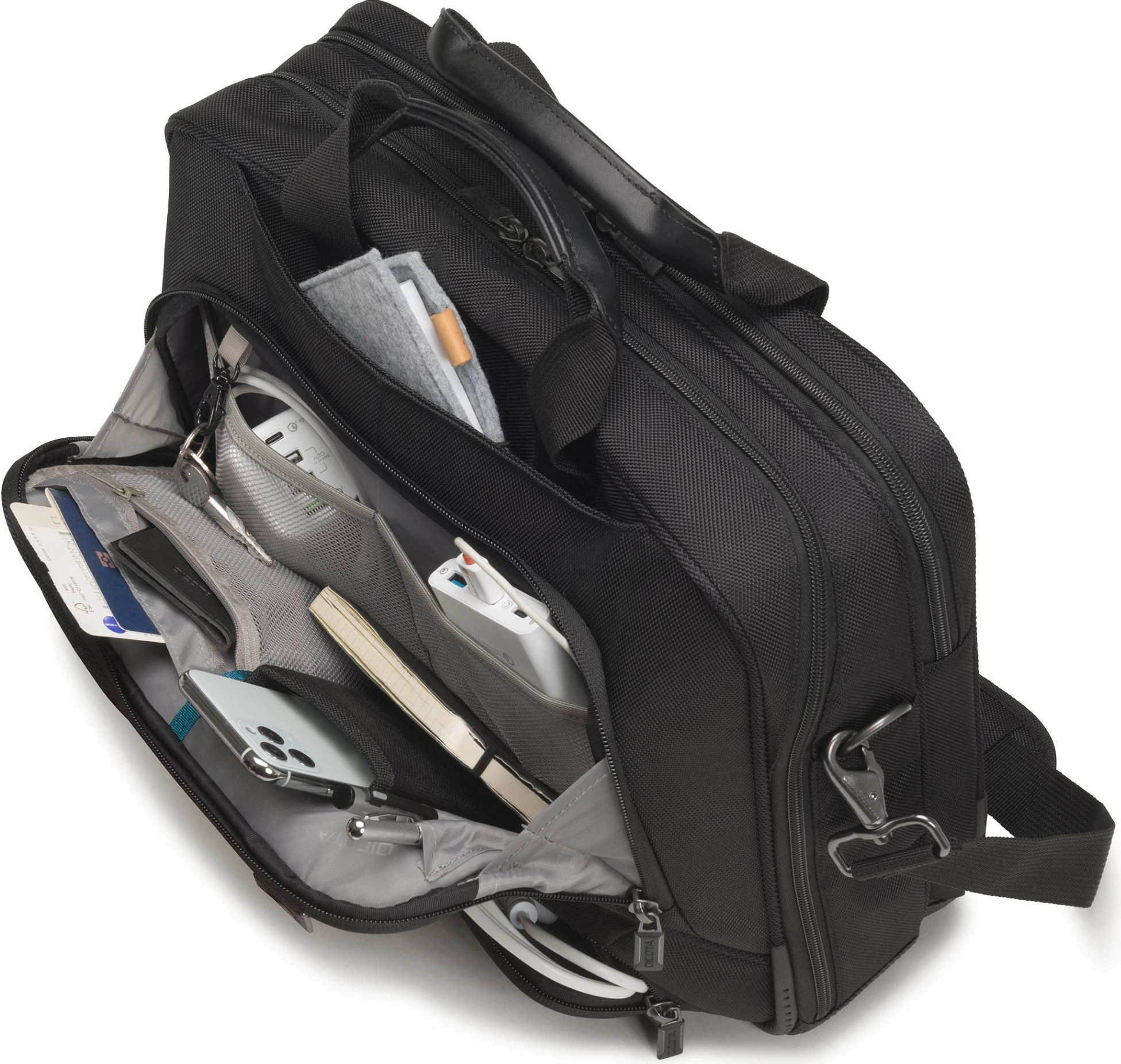 Çantë toploader DICOTA Eco Top Traveller PRO, 35.8 cm (14.1"), Ngjyrë e zezë