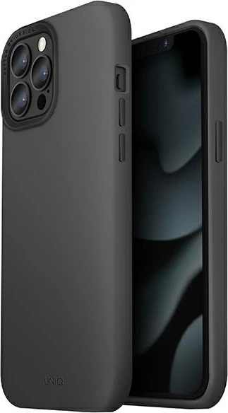 Mbështjellës UNIQ Lino Hue për iPhone 13 Pro Max, MagSafe, Gri
