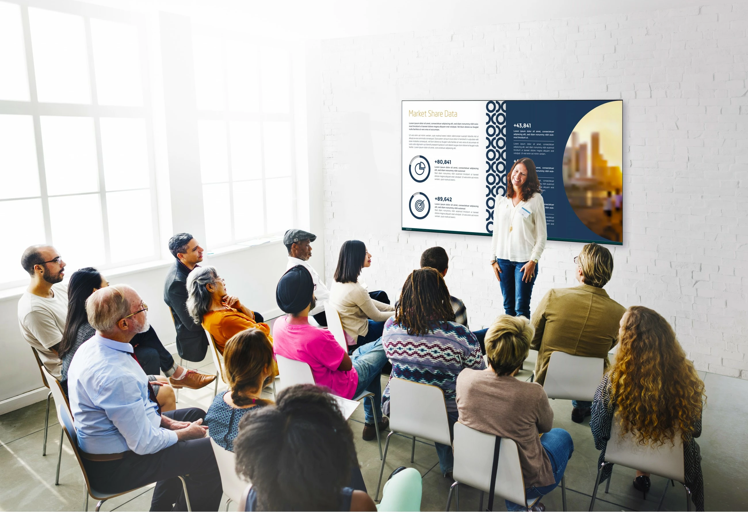 Ekran i madh AVOCOR K Serie AVK-6510, 65 inç, 4K Ultra HD, LED, 32GB, HDMI, USB, Wi-Fi