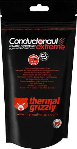 Pastë termike Thermal Grizzly Conductonaut Extreme 1 g, argjendtë