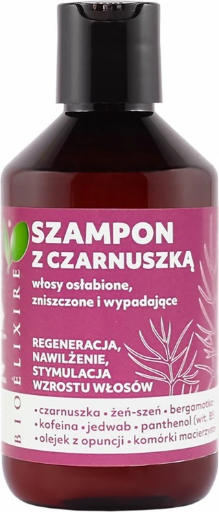 Shampon për femra BIOELIXIRE me vaj të farës së qimnonit të zi, 300ml