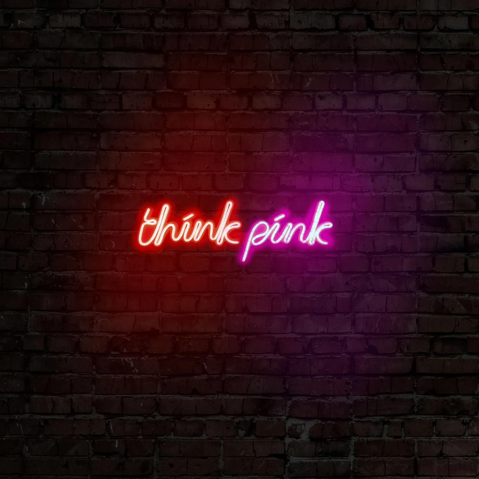 Dritë dekorative plastike LED, Think Pink, e kuqe
