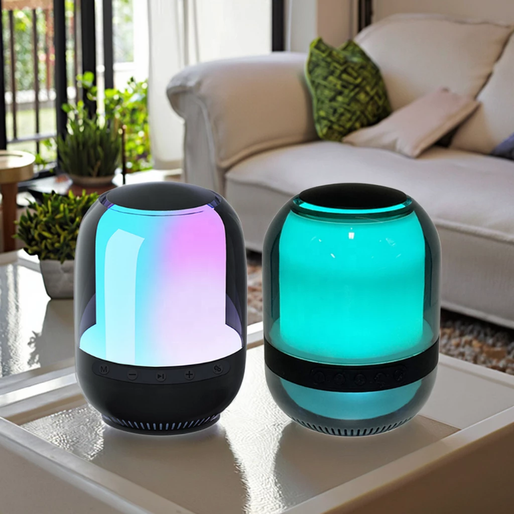 Altoparlant Wireless Bluetooth me Ndriçim Panoramik RGB