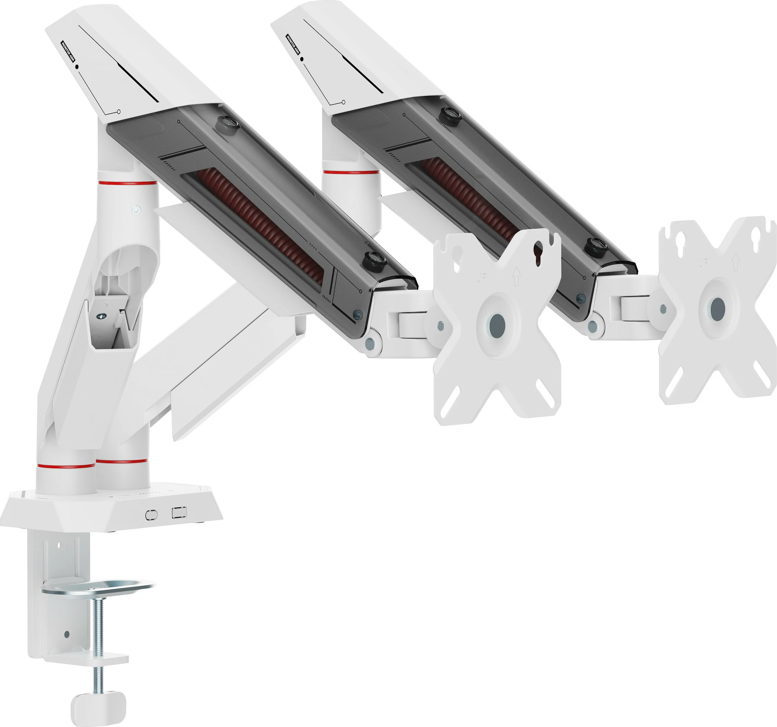 Mbajtëse tavoline për monitorë EQUIP 17"-35" 2x, VESA 75x75/100x100, 12kg, gri