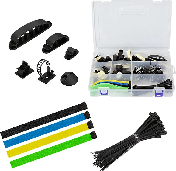 Set organizimi kabllosh LogiLink, 8 pjesë, me kuti