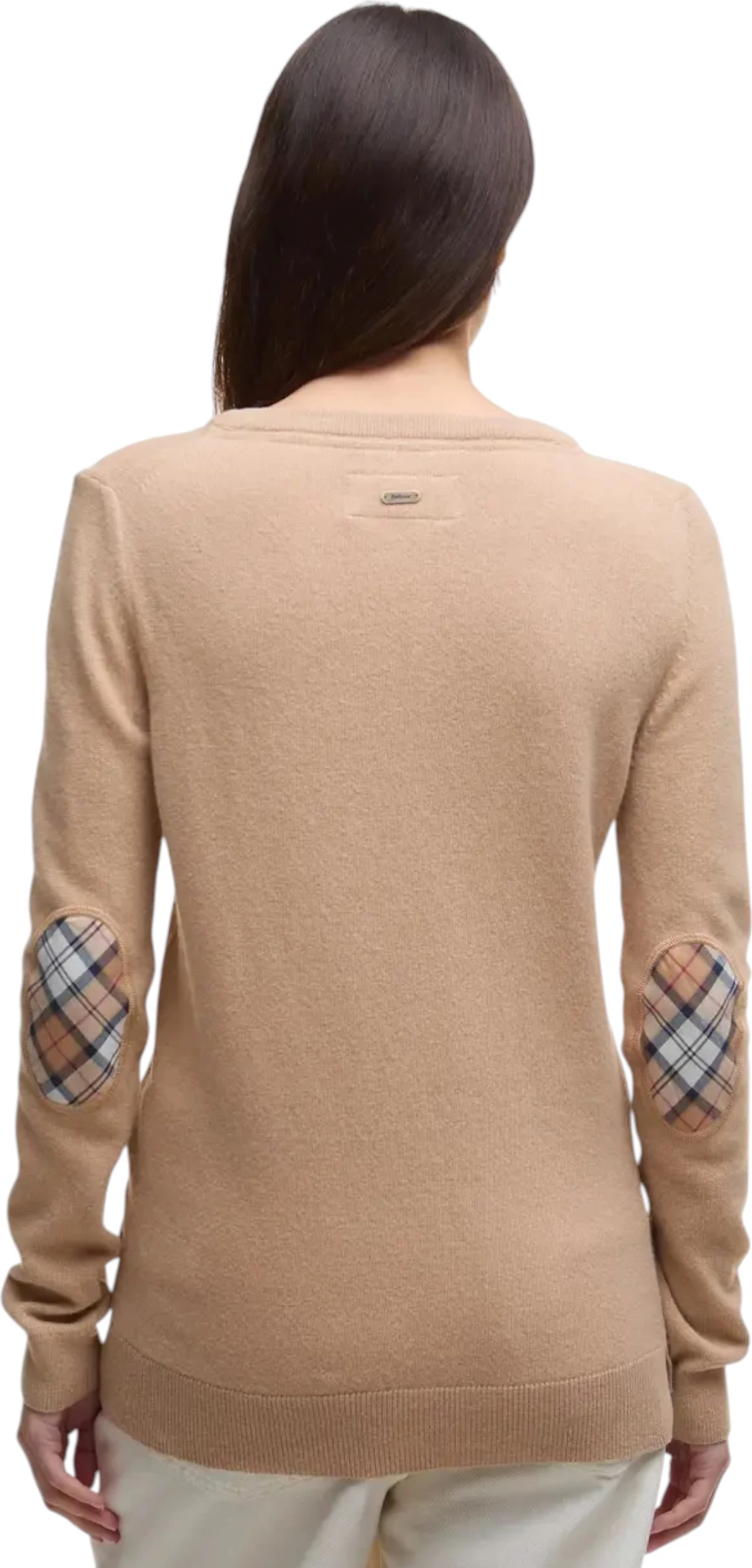 Xhemper për femra Barbour Pendle Crew Knit LKN1075, bejzh [Madhësia: 14]