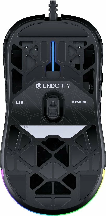 Maus Endorfy LIV EY6A020 12000 DPI USB me kabllo RGB 6 butona, e zezë