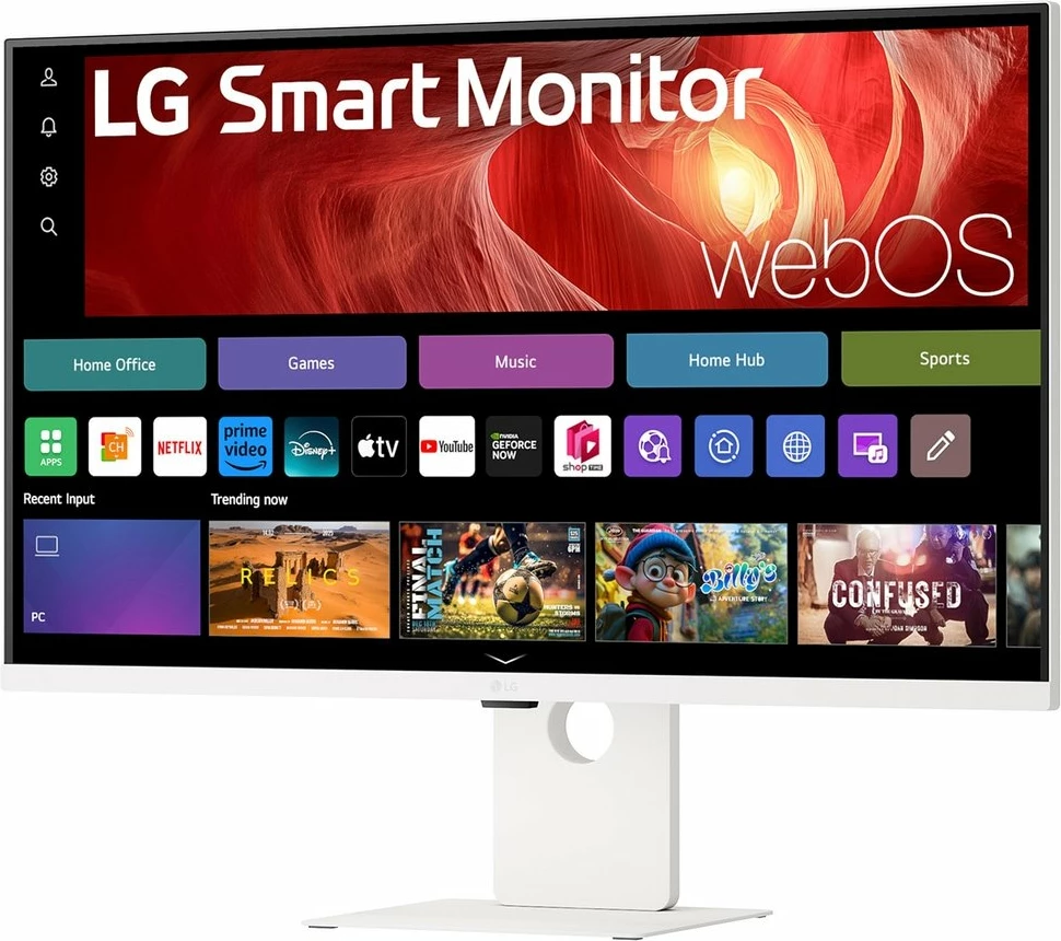 Monitor smart LG 37U730SA-W 36.5\" 4K UHD IPS webOS USB-C 65W, i bardhë