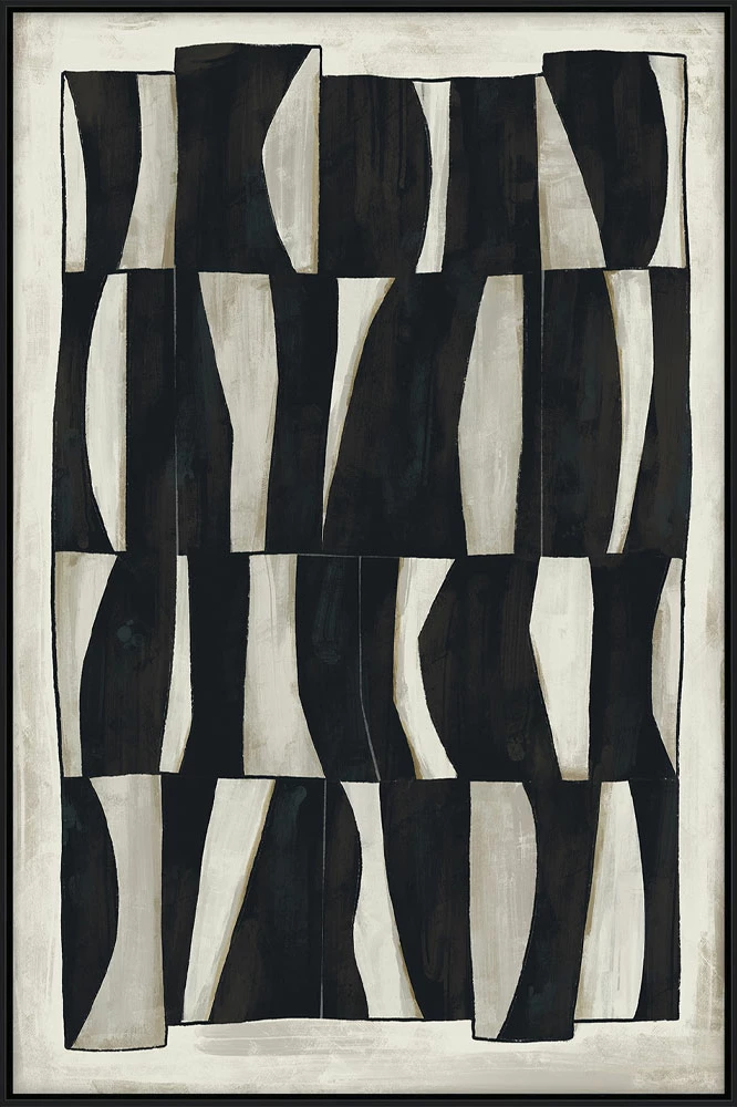 Pikturë dekorative Cebra, kornizë druri e zezë, kanavacë, 80x120x4cm