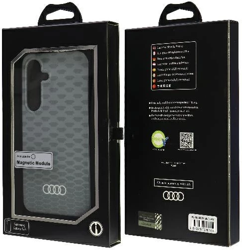 Mbështjellës Audi IML Stitching Pattern MagSafe për Samsung Galaxy S24, Gri