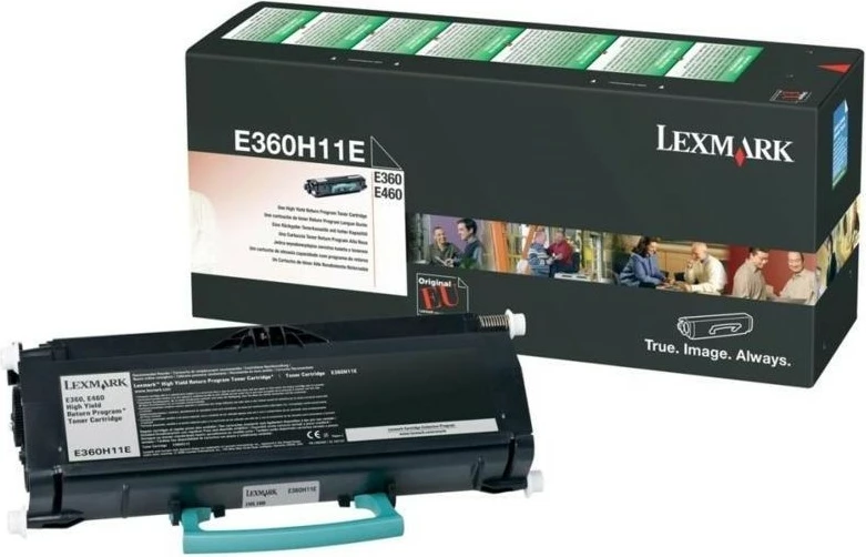 Toner Lexmark E360H11E, i zi, 9000 faqe, origjinal