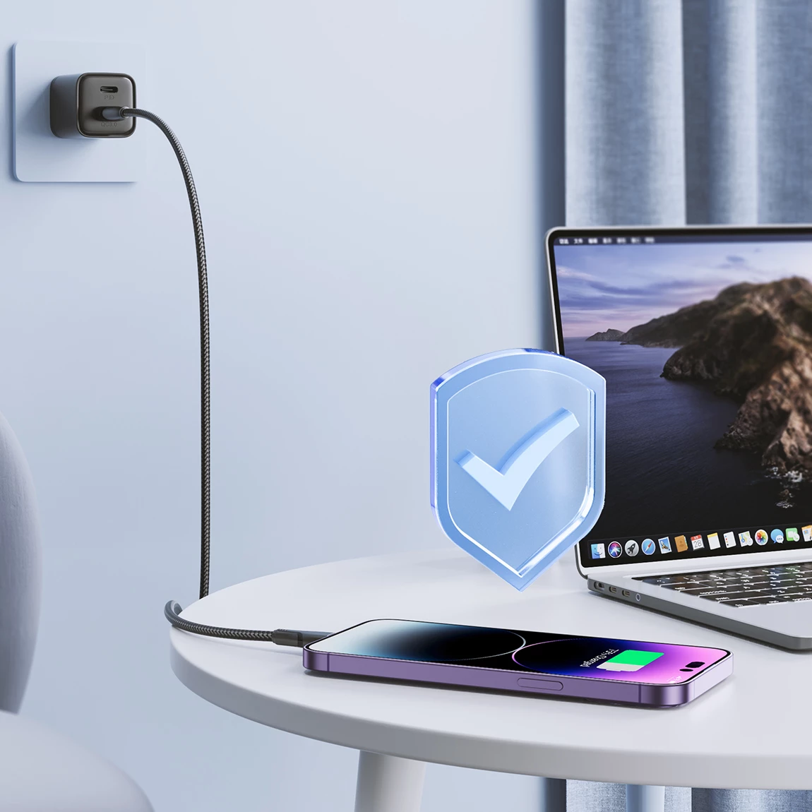 Kabllo Joyroom Surpass Series A11, USB-A në Lightning, 2m, 2.4A, e zezë