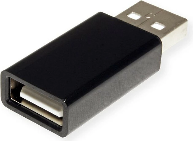 Bllokues porte USB-A ROLINE 11028332, vetëm karikim (bllokon të dhënat), i zi